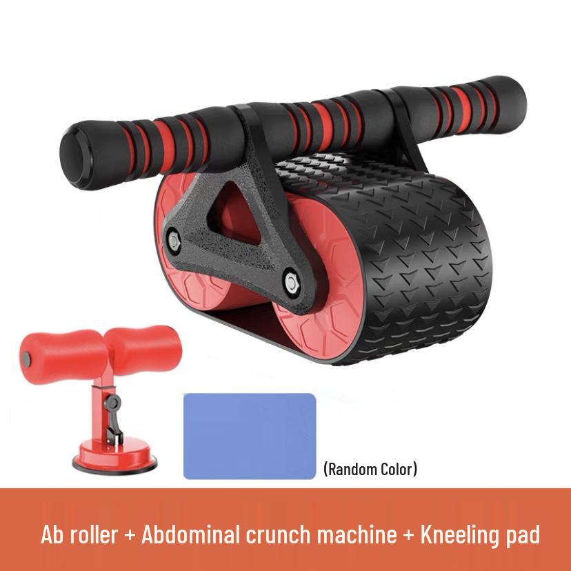 Auto Rebound Ab Wheel Roller: Home Fitness Equipment for Abdominal Toning