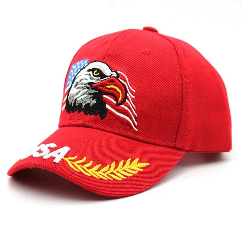 Unisex Baseballkappe 3D USA Adler Stickerei Kappe Herren und Damen Outdoor Sport Hüte