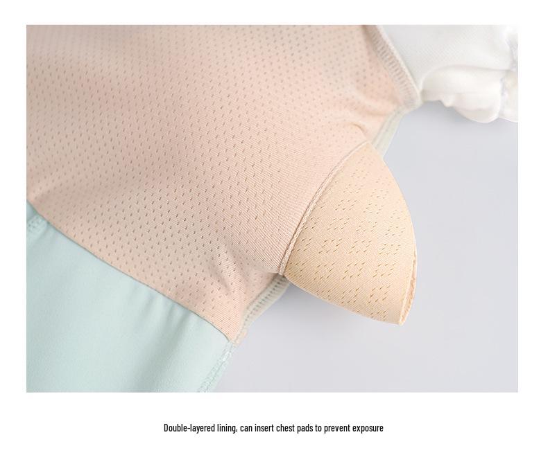 Women's Short Sleeve Puff Ballet Dancewear - High Cut Gymnastics & Ballet Bodysuit