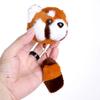 Little raccoon pendant, little doll keychain, bag, plush toy, birthday gift, girl's rag doll.