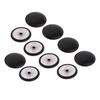 10Pcs Artificial Leather Covered Upholstery Buttons Sewing Crafts 25mm Round