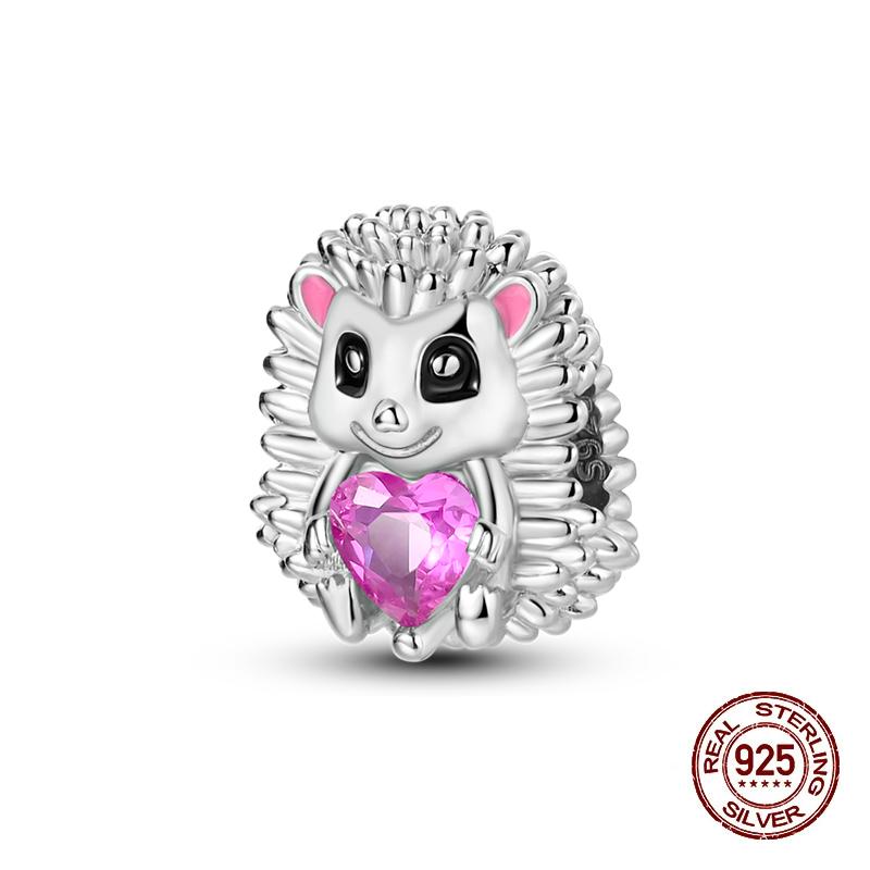 Charms Kupferrosa Katze Eule Tier Herz Zirkonia Charm Perlen Passen Original Armbänder Feiner DIY Schmuck