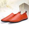 Fashion Men Leather Casual Slip-On Breathable Driving  Shoes Dress Shoes