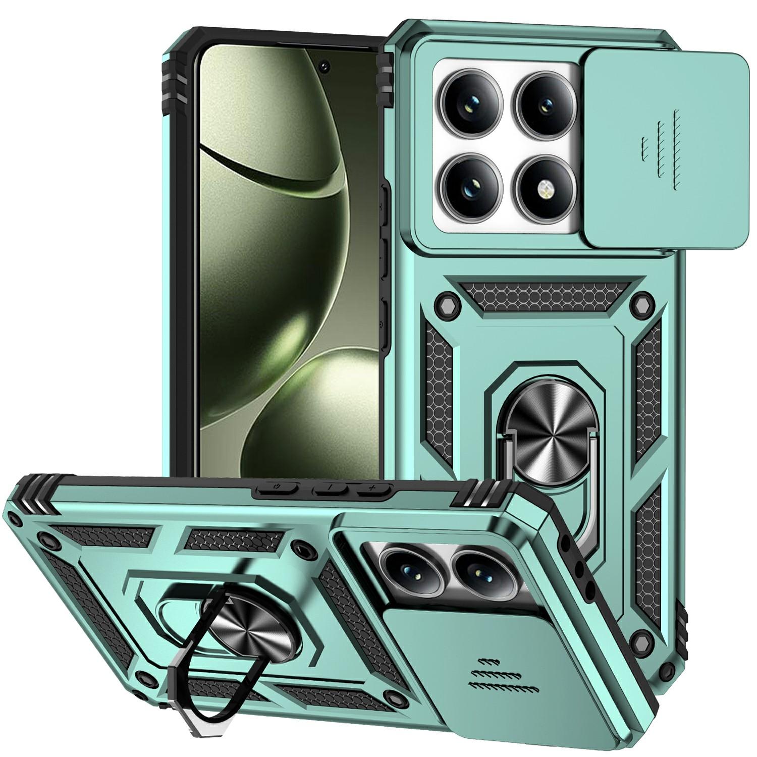 

For Xiaomi 14T Case PC + TPU Phone Cover Lens Ultimate Protection Kickstand E