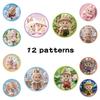 500 Pieces Per Roll Rab Cloth Cute Cartoon Image Avatar Children and Students Reward Decorative Hand Account Sticker Roll Batch