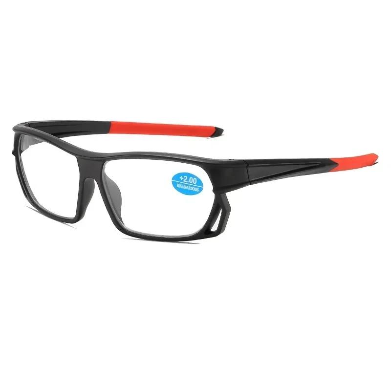 Square Frame Fashion Sports Model Anti-Blue Light Presbyopia Glasses Hd Ultra-Light Elderly Reading Glasses Eye Protection