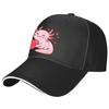 Cute Axolotl Heart Valentine Baseball Cap Unisex Polyester Adjustable Breathable Casual Sports Hat
