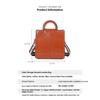 Bag Splicing Leather Women's Bag Shoulder Bag European and American Style Cowhide Handbag