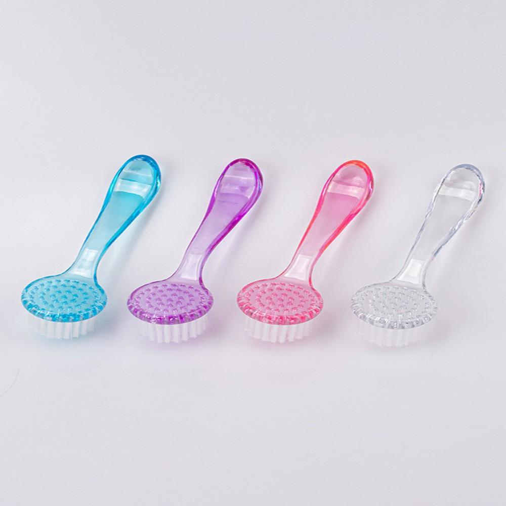 Nail Brush Gentle Handheld Round Head Art UV Gel Powder Dust Clean Remover Nail Accessories Manicure Pedicure Tool Color Random