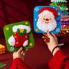 Bolsa de Materiales DIY Hecha a Mano Desarrollo de Habilidades Manuales Kit de Costura Artesanal de Muñeco Bordado Navideño con para Hecho a Mano para Festivo