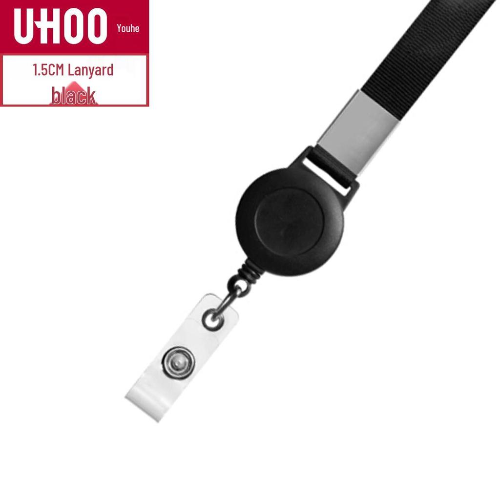 Youhe Retractable Badge Holder Lanyard with Safety Buckle and Customizable ID Card Holder