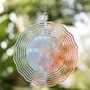 10 Zoll Hängendes Windspiel Einzigartiges Künstlerisches Design für Balkon- und Hofdekoration 360° Drehbarer Haken Dynamisches und Intelligentes Geschenk für Frühling und Sommer