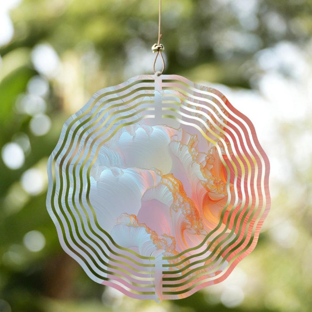 10 Zoll Hängendes Windspiel Einzigartiges Künstlerisches Design für Balkon- und Hofdekoration 360° Drehbarer Haken Dynamisches und Intelligentes Geschenk für Frühling und Sommer