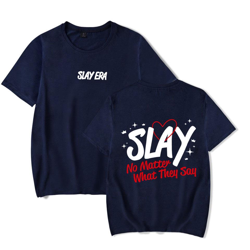 Spencer Barbosa Merch SLAY ERA Print Tshirt Unisex Fashion Funny Casual HipHop Style Short Sleeve Tee Streetwear