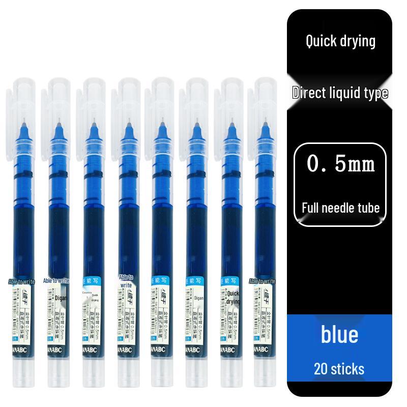 

Quick-Drying Black Rollerball Pen 0.5mm - Water-Based Ink, Refillable, Ideal for Students and Signatures 0.5mm