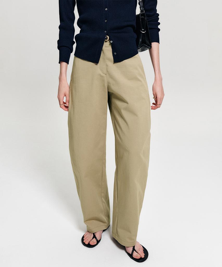 Lugkaeseuteu Linh Curved Cotton Pants_Beige / Linh Curved Cotton Pants_Beige