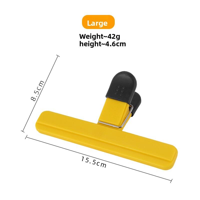 Клипсы для герметичной упаковки для хранения свежести, для домашних снеков, пищевой пластик, современный простой стиль, оптовая продажа Large жёлтый