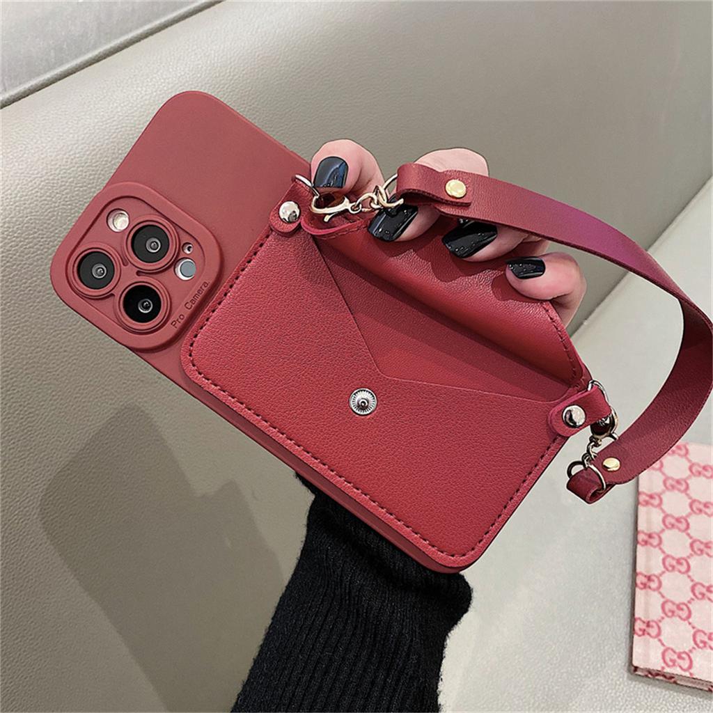 Coreeană Crossbody Snur Colier Curea Suport card Portmonee Husă pentru iPhone 15 11 12 13 14 Pro Max Husă cu frânghie