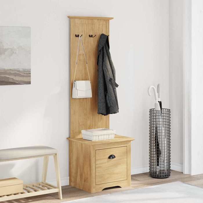 Maison Exclusive - Meuble de couloir BODO Marron miel 50 x 40 x 156,7 cm