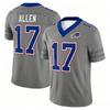 Camiseta de Fútbol Josh Allen #17 Bills, Camiseta de Rugby, Camiseta Transpirable de Secado Rápido para Entrenamiento de Verano para Hombre