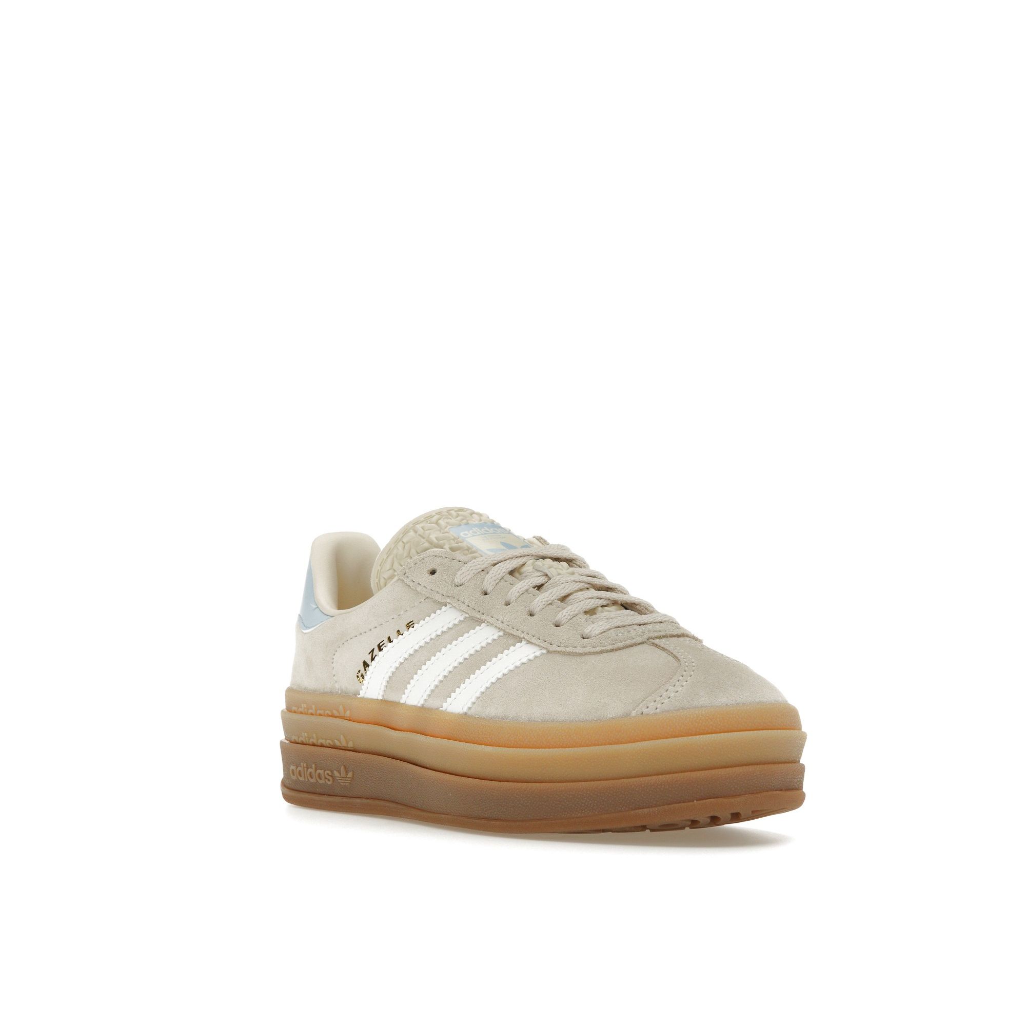 Adidas Детские кроссовки Gazelle Bold J Wonder White Clear Sky Cream Cloud-White JH5540 — фото 2