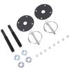 Aluminum Alloy Hood Pin Set Flip Over Universal Car Bonnet Catch Pin Kit for Sedans Trucks