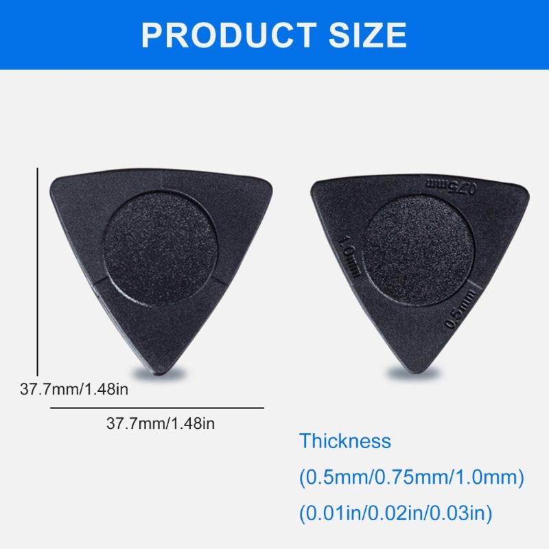 Púa de Guitarra Triangular Antideslizante Púa de Guitarra para Actuaciones en Escenario para Mejorar la Experiencia de Tocando
