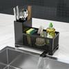 Drying Kitchen Sink Organizer Space Saving Drain Rack Holder Storage Basket  Kitchen