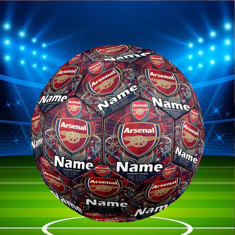 Custom Name Personalized Arsenal F.C Print Size 5 Soccer Ball Training & Match Football, for Team, Kicking, Gift for Football Enthusiasts