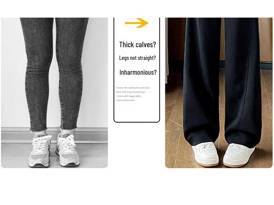 Women's 2024 Fleece-Lined Sports Sweatpants: Drape, Narrow, Slimming Straight, and Wide Leg Styles for Spring & Autumn