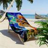 Animal Painting Print Beach Towel, Large Soft Quick Dry Towel for Beach Camping Swimming