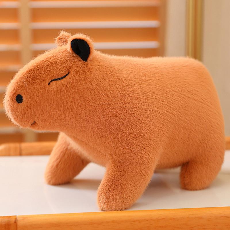 

20-36cm Fluffy Capybara Plush Doll Cute And Charming Capybara Stuffed Toy Simulation Stuffed Animals Juguetes Birth Date Present Home Decor 20cm світло-коричневого кольору
