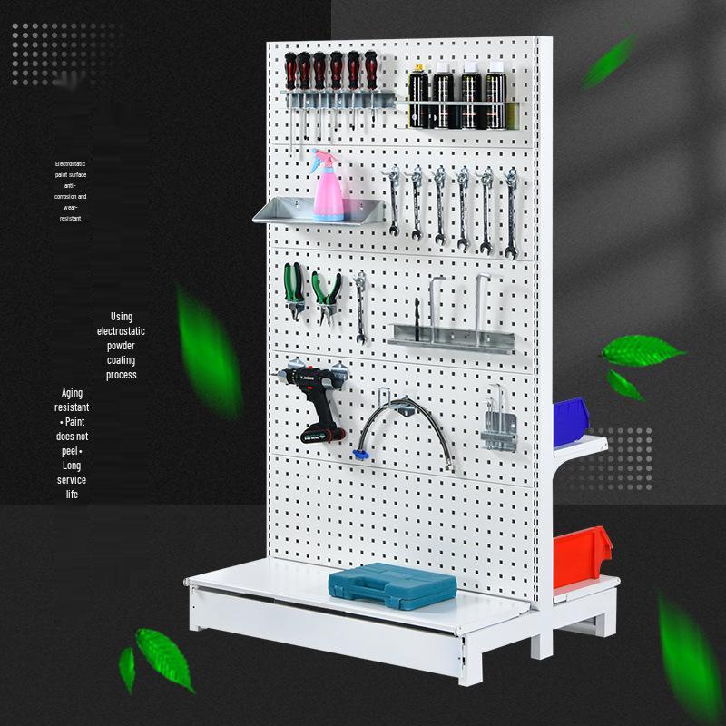 Hengwei Pegboard Tool Shelf with Hooks for Workshop Storage