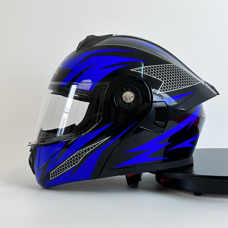 Unisex Motorcycle Helmet Full Face Helmet Safety Protective Helmet Outdoor Riding Modular Motorcycle Helmet