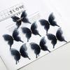 6 Colors 3D Tulle Butterfly Brooch Pins 10Pcs Rhinestone Organza Lapel Pins for Women Fashion Daily Wear Accessory