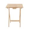 TV Dinner Folding Trays with Storage Rack Tray Table Set Wooden Snack Tables