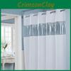 Hotel Linen Shower Curtain With Lightfiltering Fabric And Customizable Design For Hotel Rooms