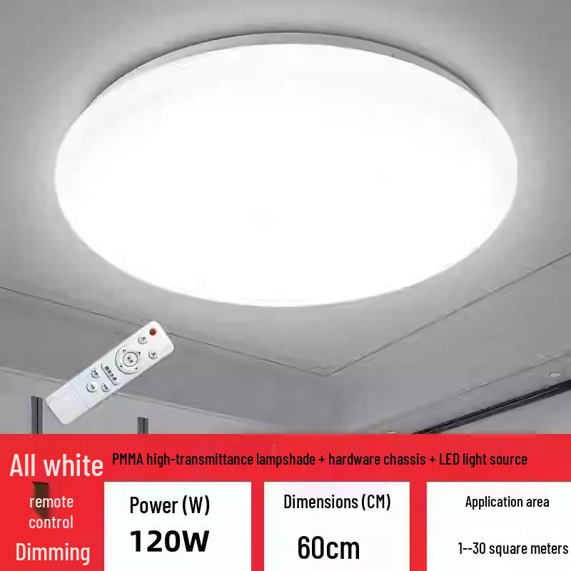 Super Bright LED Ceiling Light for Living Room, Bedroom, Kitchen, Stairway & Balcony - Simple Round Design