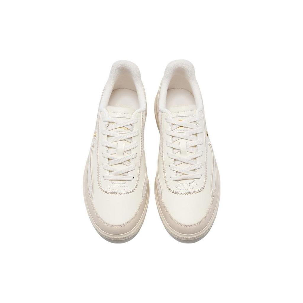 Li-Ning 1990 Classic Series Minimalist Lightweight High Resilience Casual Low-Top Sneakers Men Sneakers Light-Antique-Yellow Fog-Khaki ALHT087-3