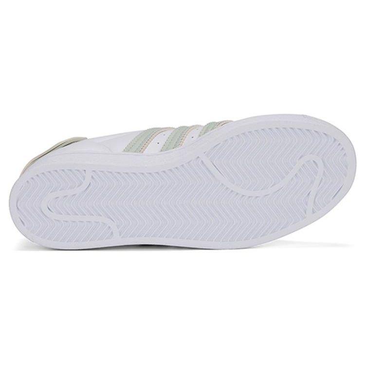 Adidas Originals Superstar Comfortable Casual Low-Top Sneakers Women Sneakers White Green H03728