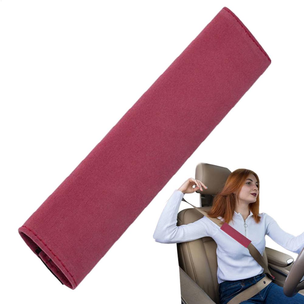 Seat Belt Shoulder Pad Soft Seat Belt Cushion Built-In Anti-Slip Silicone Strip Padded Safety Strap Cushion For Driving Travel