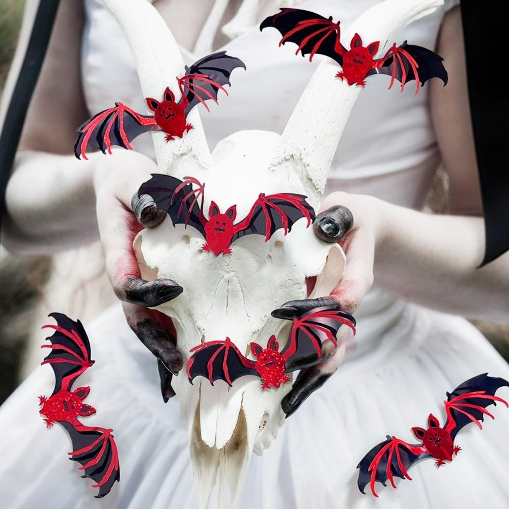 DIY Halloween Bat Stickers PVC 3D Wallpaper Decal Hollow Out Bat Wall Stickers  Home Decoration