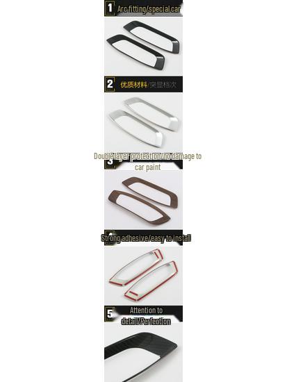 Compatible Seat Button Frame Ring and Adjustment Sticker for 17 Teramont Models