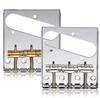 Chrome 6-String Brass Head Electric Guitar Bridge for TELE