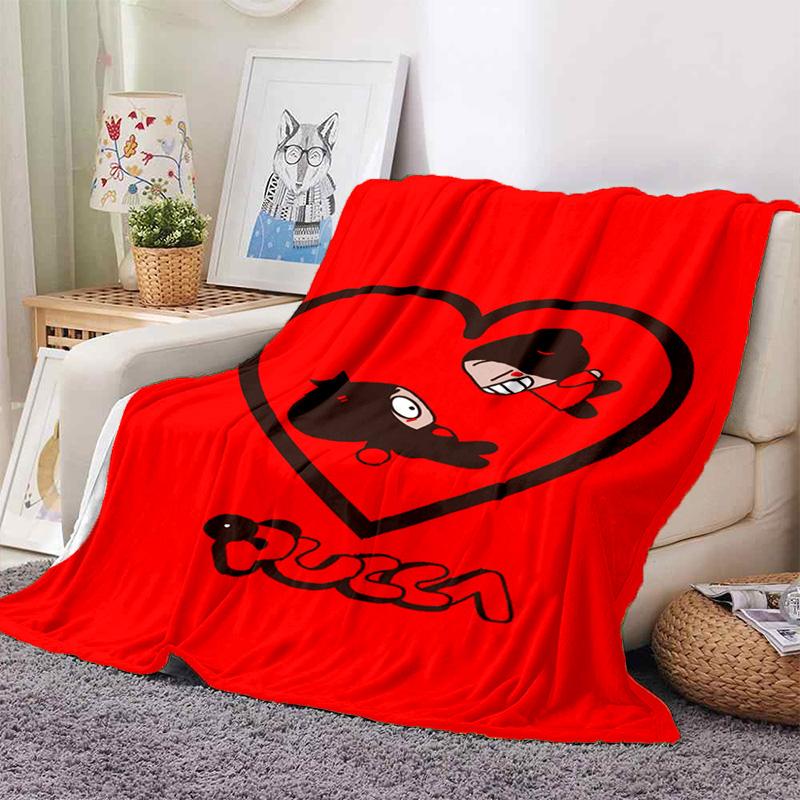 Chinese Doll P-Pucca Garu Blanket 3D Printed Cute Anime Cartoon Character Blanket Sofa Cover Blanket Air Conditioner Bed Sheet