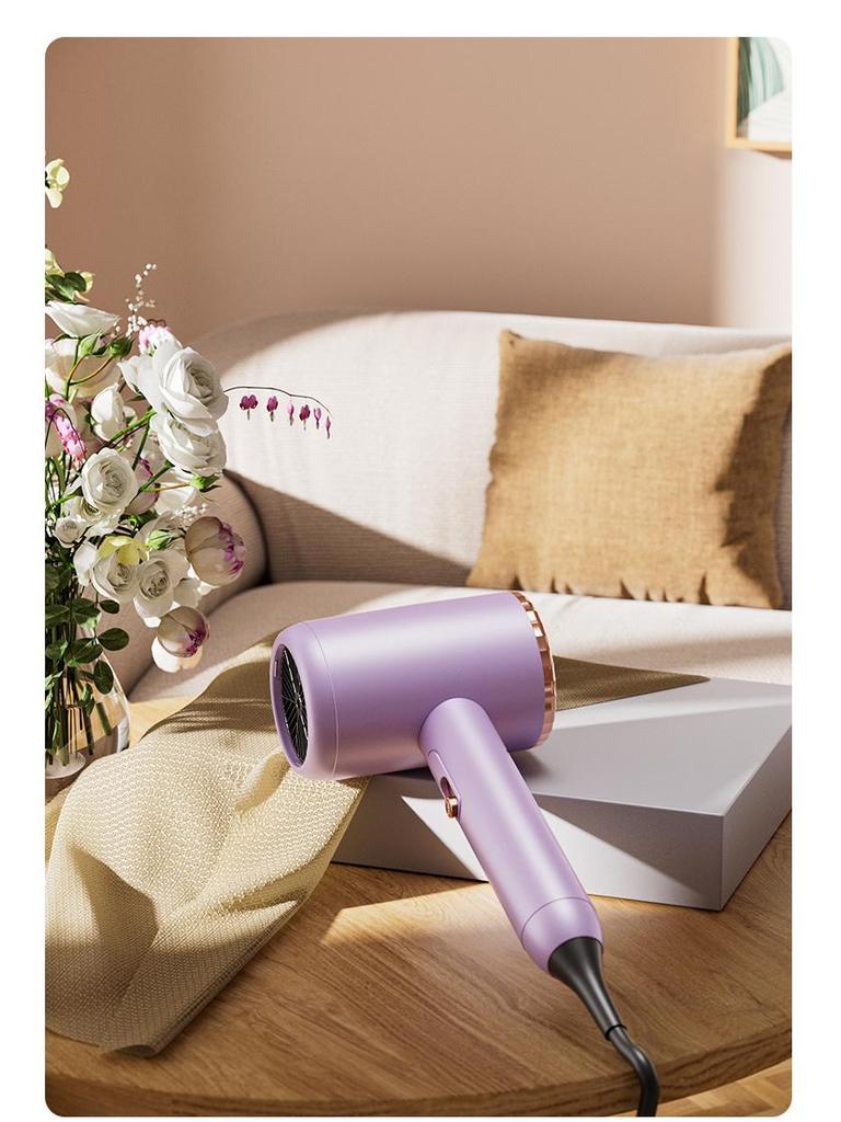 High-Power Blue Light Hair Dryer with Hot/Cold Settings for Home & Dorm Use