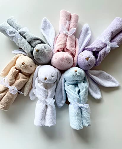 ANGEL DEAR (Official Japanese Product) Baby Shower Gift: Plush Towel Blanket, Animal Blankie, Beige, Bunny, Kids, Beige