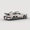 196pcs White City Car Vehicle Racing Car Brick, Racing Super Tech Car Model, Creative Educational Toy