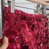 Minigonna A-line scintillante con strass, vita alta, stile industria pesante europea e americana - Stile Nightclub
