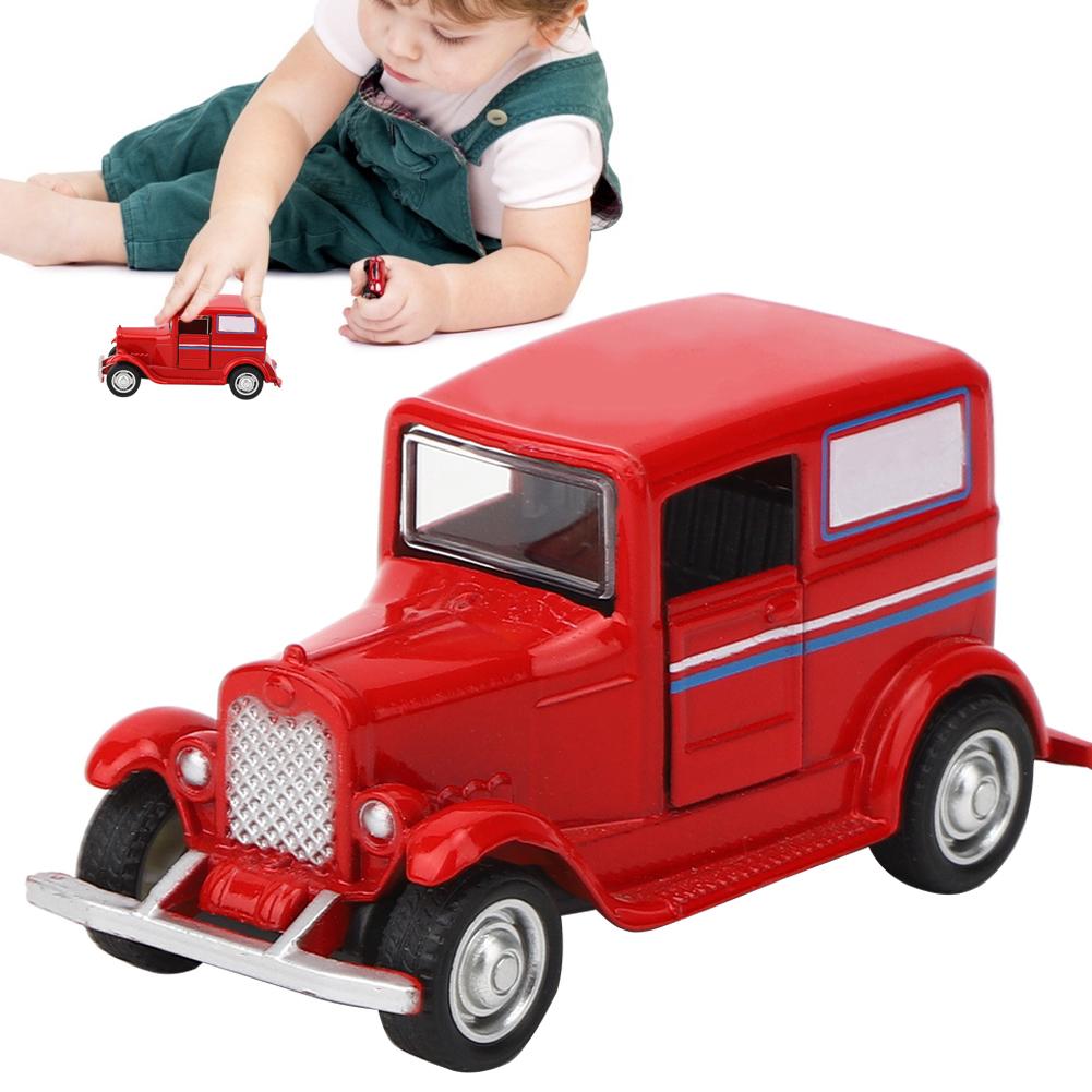 Jucărie Mașină Aliaj Model Vehicul Simulare Vintage Copii Copil Jucărie Vehicul cu Tragere Înapoi(roșu )